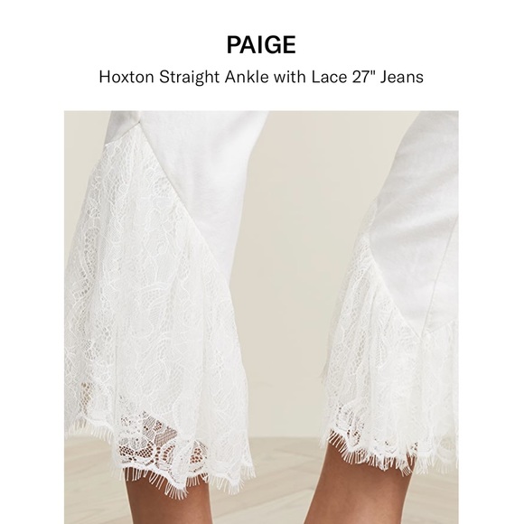 PAIGE Hoxton Straight Ankle Laced Ruffle - Picture 4 of 12